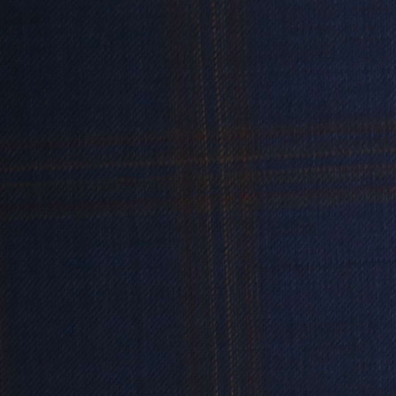 D580/1 Vercelli CX - Vải Suit 95% Wool - Xanh Dương Caro